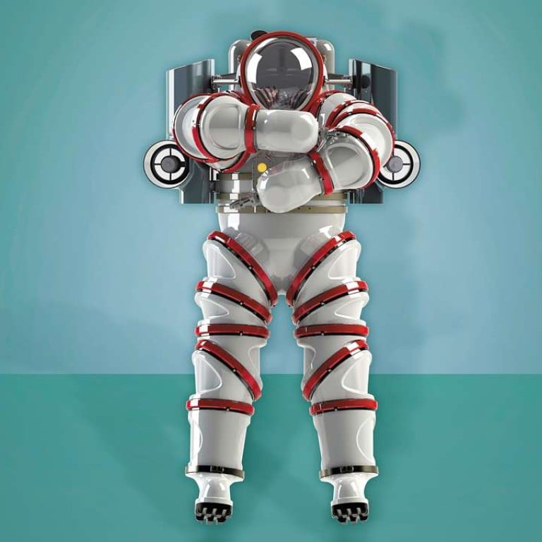The Exosuit diving suit resembles a space suit