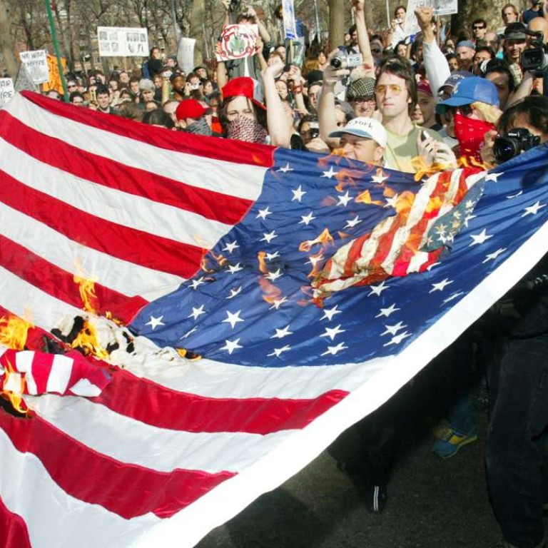 Donald Trump wants to imprison people for burning the flag but finds