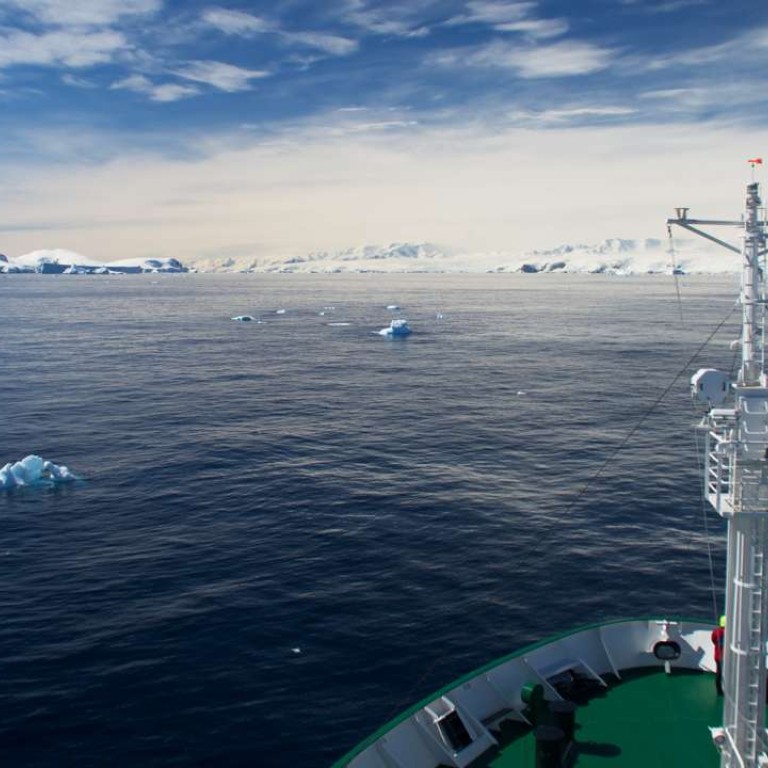 A change of wind direction may clog a passage with flat sheets of sea ice forcing the vessel to double back perhaps instead to view a majestic parade of true tabular icebergs