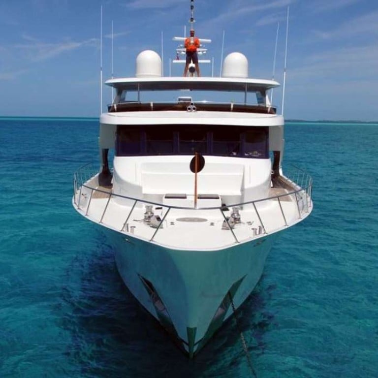 The Reflections yacht has four cabins with private bathrooms, a Jacuzzi, jet skis and a crew of four, including a chef.