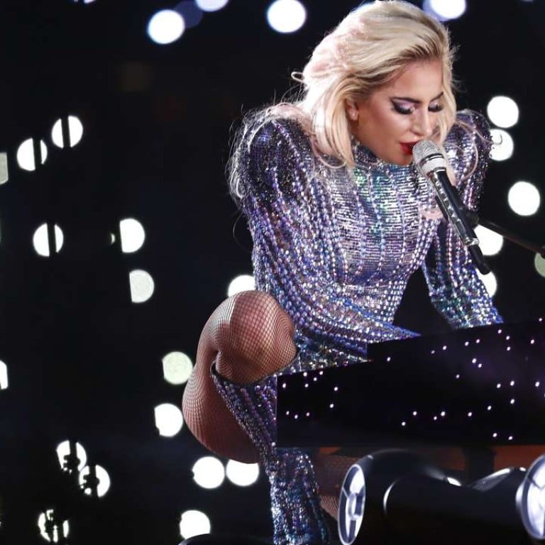 Lady Gaga performs at the Super Bowl’s halftime show. Gaga has been chosen to introduce a new Tiffany jewellery line. Photo: EPA