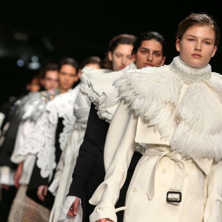 Burberry’s autumn-winter 2017 collection at London Fashion Week. Photo: AFP