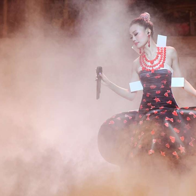 Joey Yung in spring-summer Moschino dress for My Secret Live concert