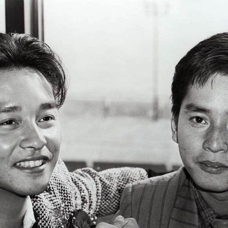 Leslie Cheung Kwok-wing (left) and Alan Tam Wing-lun, the hottest male pop-singers in Hong Kong in 1986.