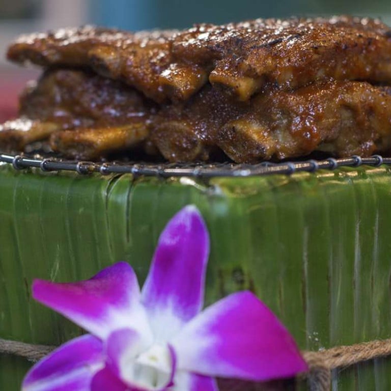 Chilli glazed baby back ribs at Issaya Siamese Club in Bangkok