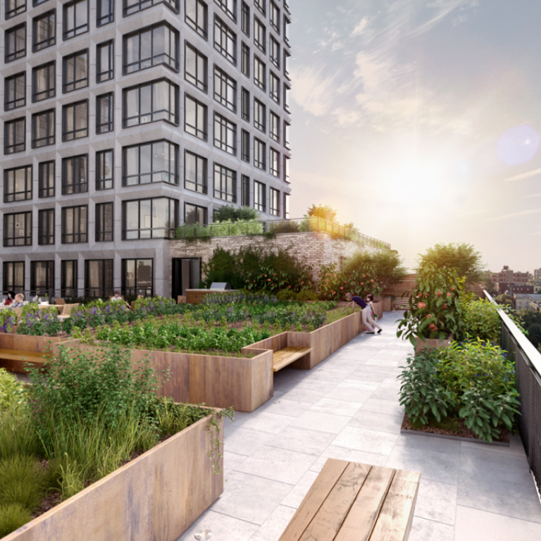 The next trend in luxury apartments is having personal rooftop farms for residents