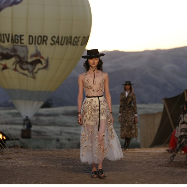 Maria Grazia Chiuri showcases moire at Dior's haute couture runway show