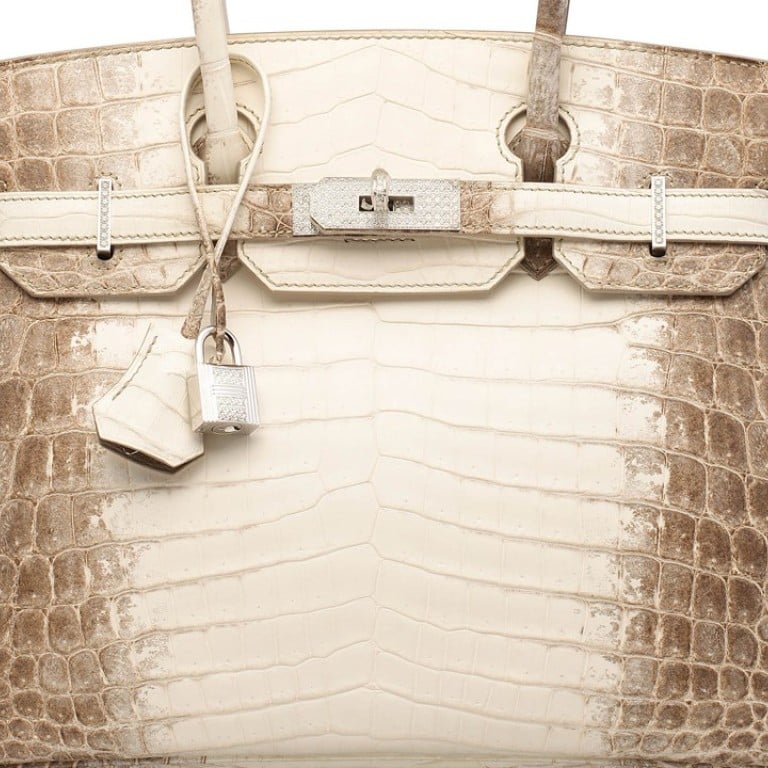 Crocodile-skin Hermes Birkin handbag with 18-karat diamonds sells