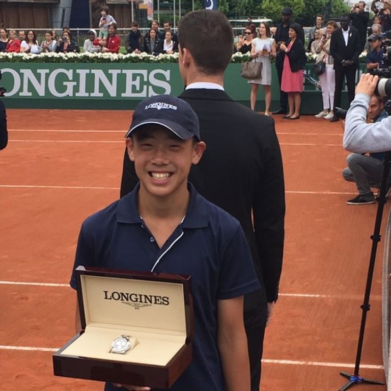 Hong Kong tennis prodigy Coleman Wong rubs shoulders with Andre