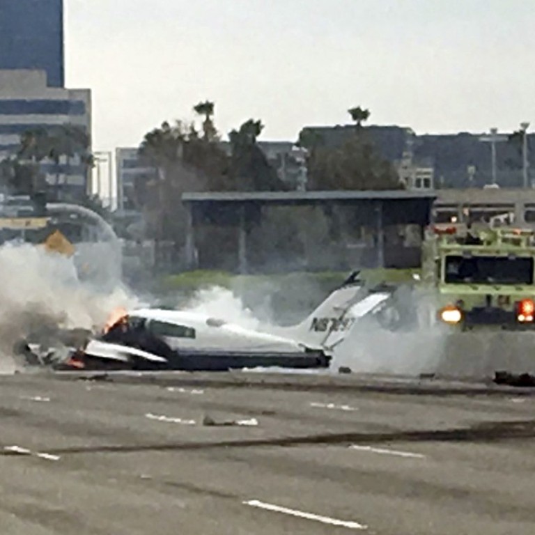 Small Plane Crashes On California Highway, Two Critically Injured ...