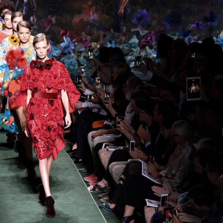 Models strut their stuff at Fendi’s haute couture autumn/winter 2017/2018 show in Paris. Photo: Xinhua