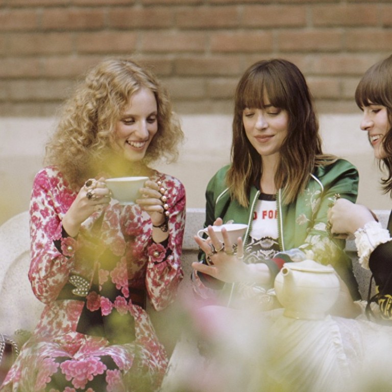 Gucci Bloom campaign with Petra Collins, Dakota Johnson and Hari Nef