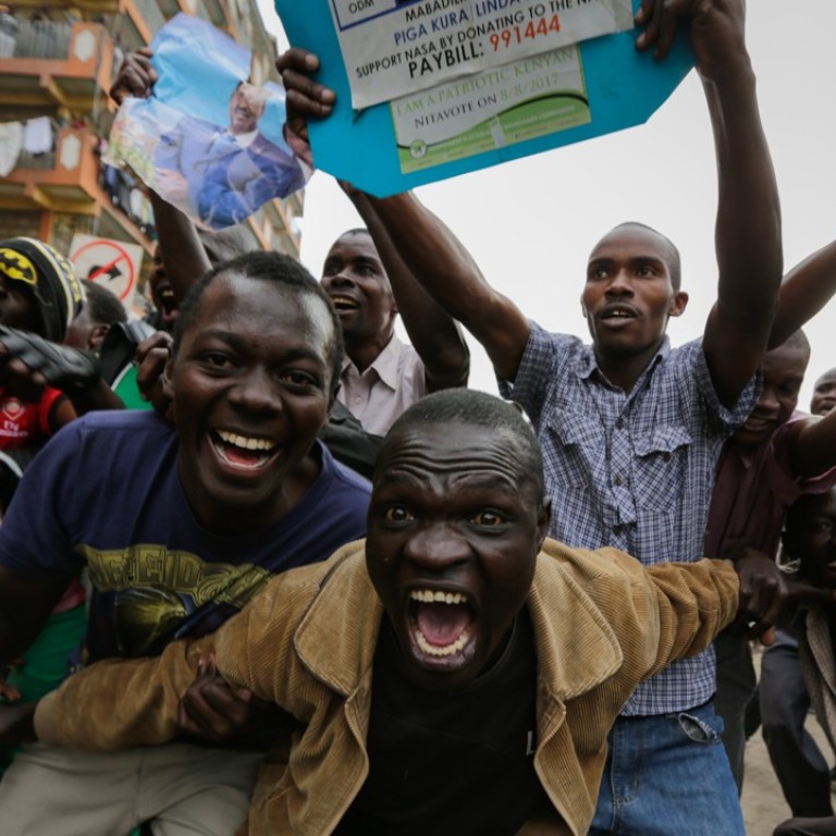 Kenya’s opposition declares its presidential candidate the winner, but