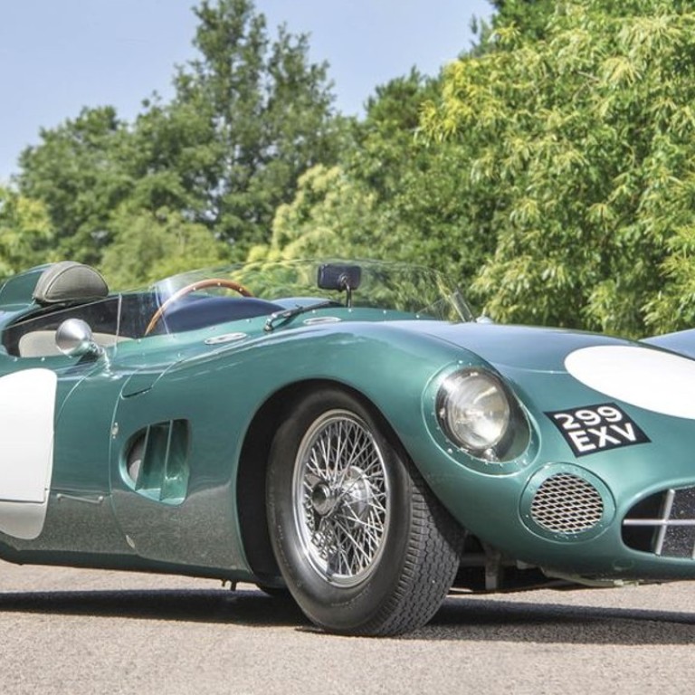 A 1956 Aston Martin DBR1, offered by RM Sotheby’s, is expected to fetch US$20 million on auction.