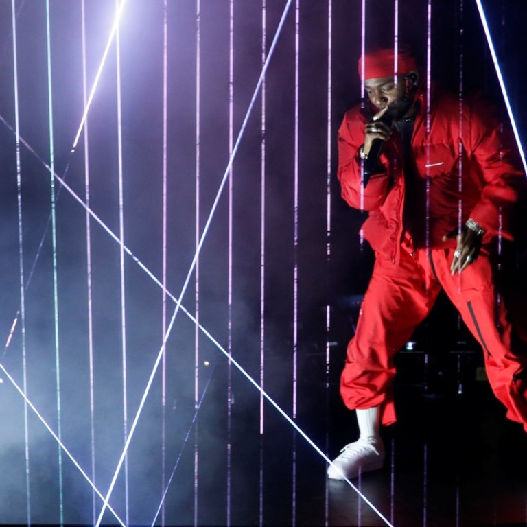 Kendrick Lamar performs performs at the 2017 MTV Video Music Awards. Photo: REUTERS