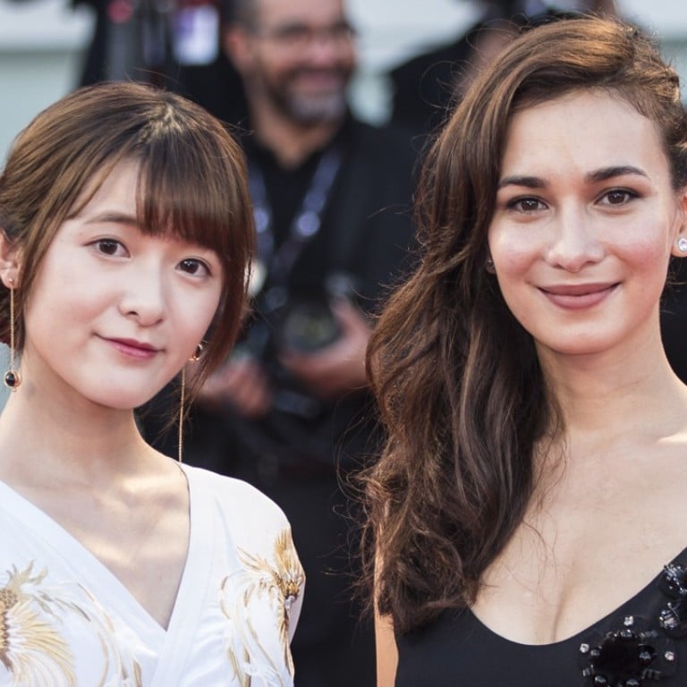 Xu Jiao and Celina Jade arrive for the premiere of the movie ‘The Shape of Water’ at the 74th Venice Film Festival. Photo: Xinhua