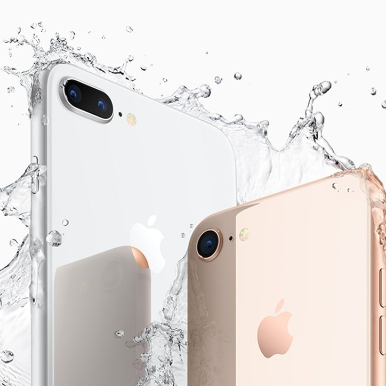 The Apple iPhone 8 Plus and iPhone 8. The new phones features include a new glass and aluminium design, a Retina HD display, A11 Bionic Chip, new single and dual cameras with support for portrait lighting and wireless charging. Photo: EPA