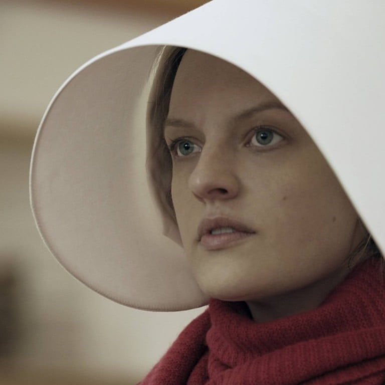 Elisabeth Moss as Offred in a scene from, ‘The Handmaid's Tale’. Photo: AP