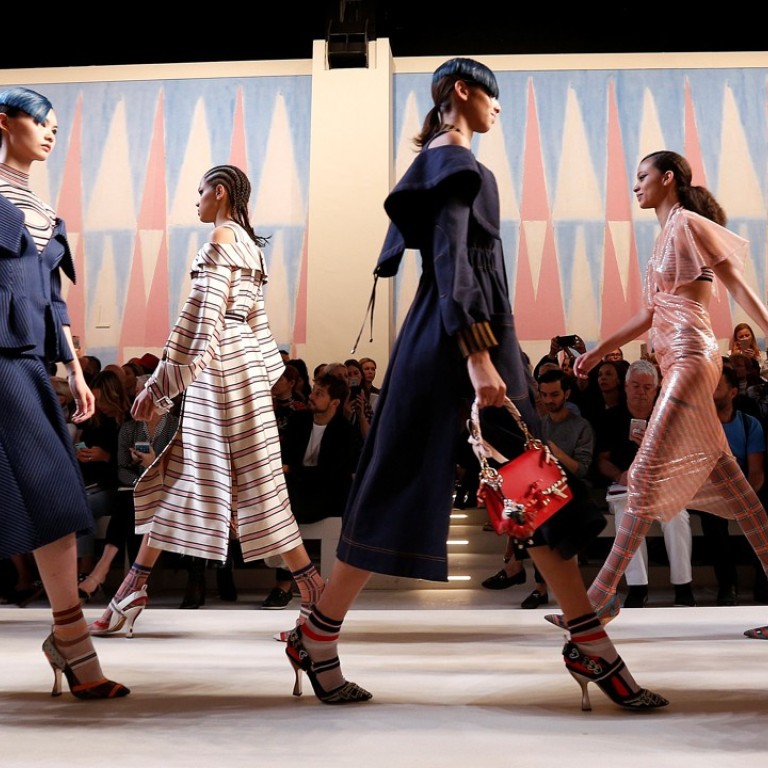 Models parade at the end of the Fendi spring/summer 2018 show during the Milan Fashion Week. Photo: REUTERS