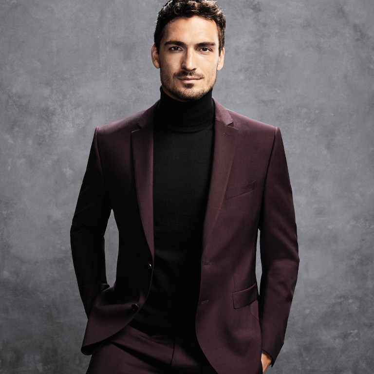 The suits, from the brand’s autumn/winter collection, are flexible enough to play football in, and offer the wearer a sense of freedom