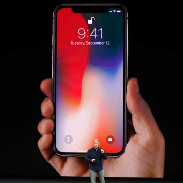 Phil Schiller, Apple’s senior vice-president, introduces the iPhone X at a launch event in California in September. Photo: Reuters