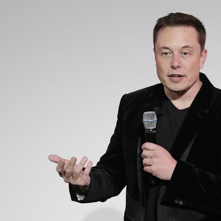 Elon Musk talks about the Model X car at the company's headquarters in 2017. Photo: AP