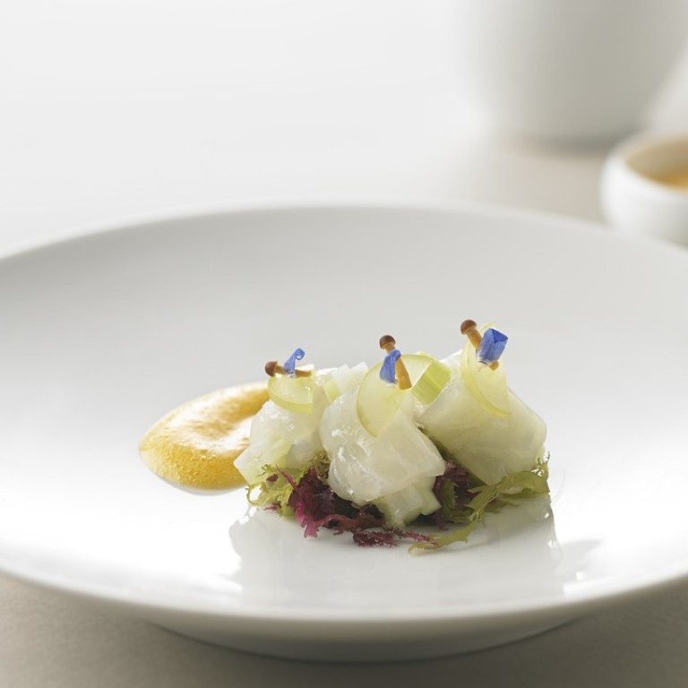 La Yeon at The Shilla Seoul’s chilled marinated halibut.