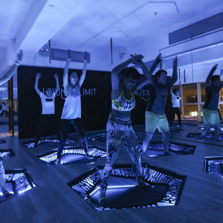 Rebounder training a shock absorber for joints new to Asia