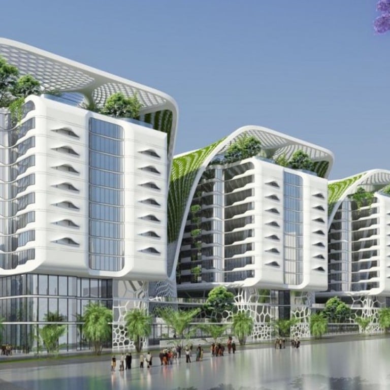 This futuristic complex in Cairo will feature indoor 'mega-trees' and 1,000 luxury apartments. Photo: Vincent Callebaut Architecture