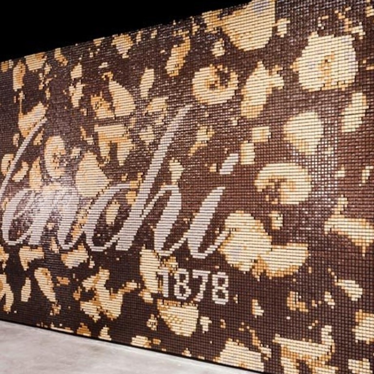 An Italian architectural firm has created a building at Fico Eataly World, a new Italian theme park in Bologna, out of 30,000 chocolates.