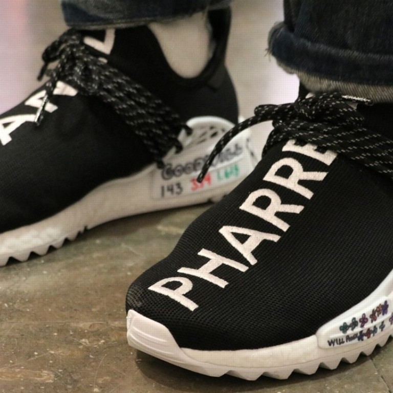 On feet Chanel x adidas Originals Pharrell Williams Hu NMD