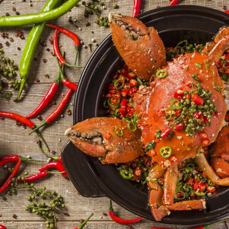 San Xi Lou’s baked crab with five peppers.