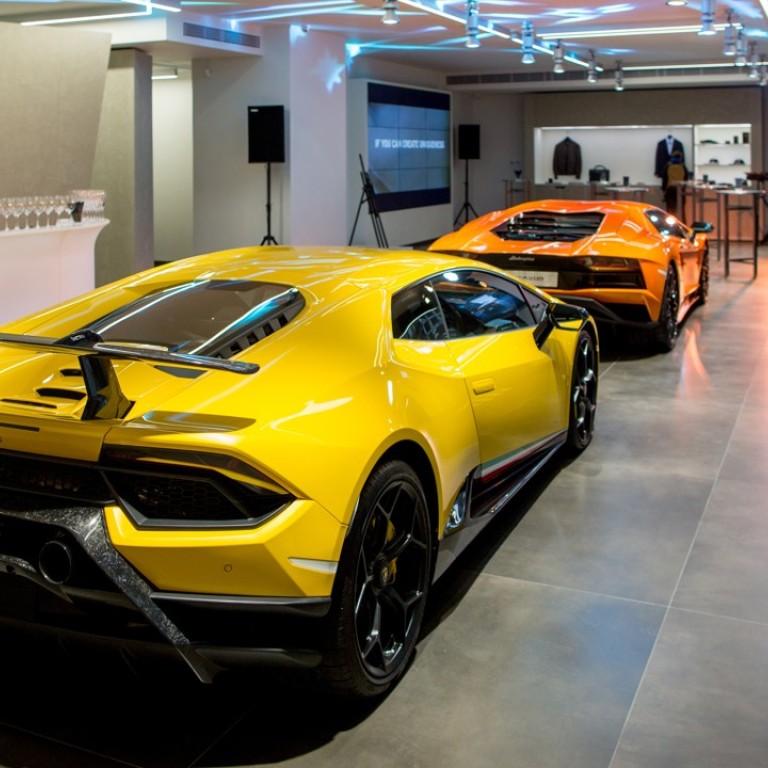 Lamborghini’s new Macau showroom.