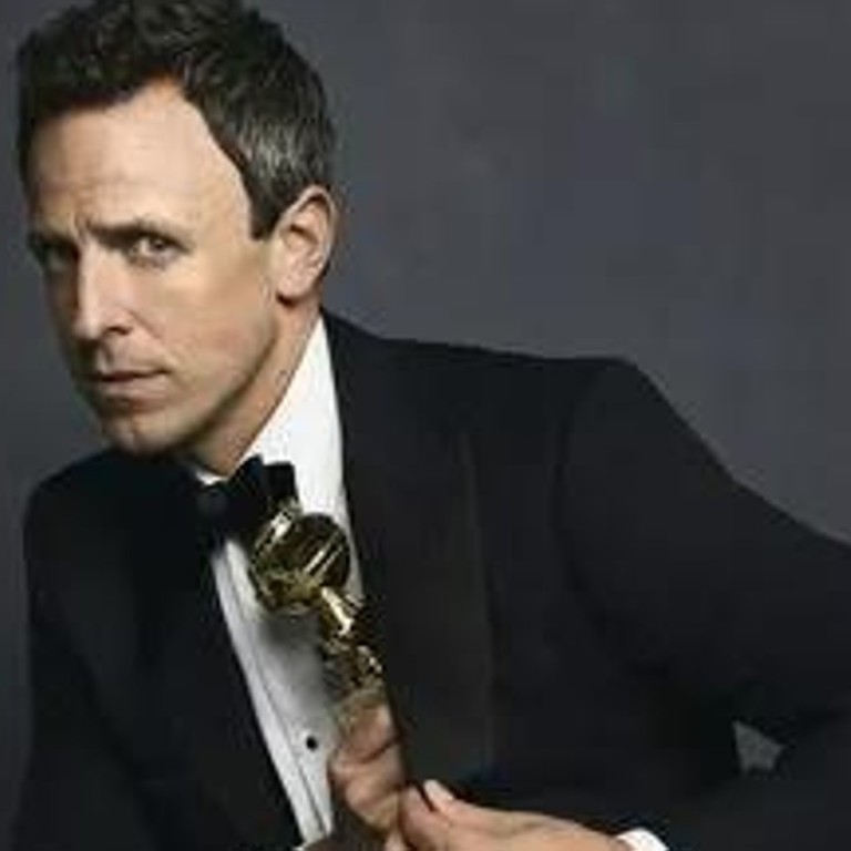 NBC’s Late Night host Seth Meyers will preside over Sunday’s Golden Globe Awards. Photo: Lloyd Bishop/NBC