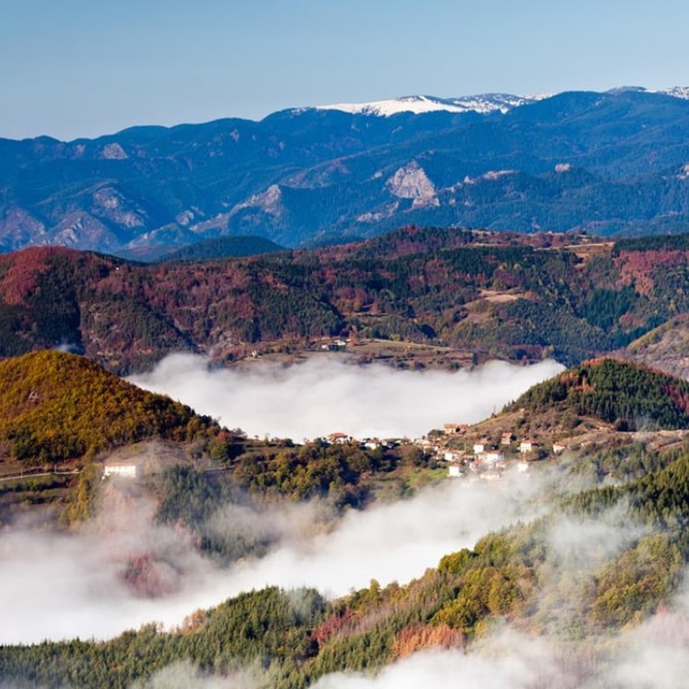 Villages in the Rhodope Mountain, Bulgaria, an area which writer Kapka Kassabova focuses on in her book Border: A Journey to the Edge of Europe. Photo: Alamy