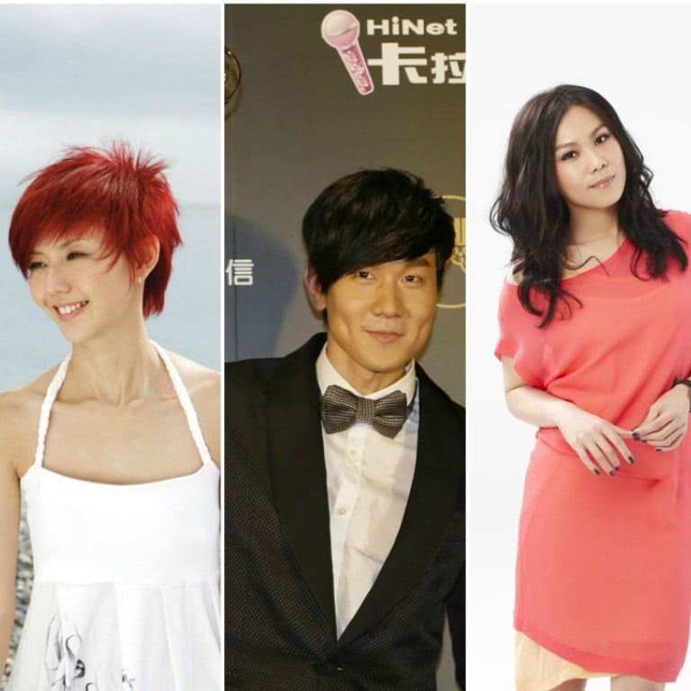 Singaporean Mando-pop singers (from left) Hanjin Tan, Stefanie Sun, JJ Lin, Tanya Chua and Kit Chan