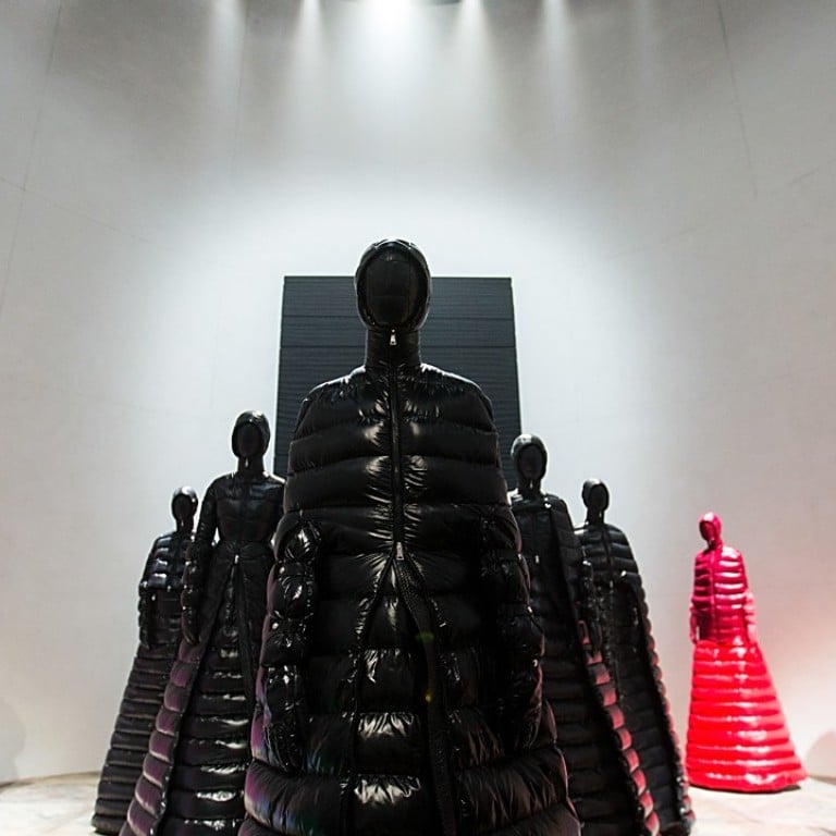 Creations at the Moncler autumn-winter women’s collection at Milan Fashion. Photo: Xinhua