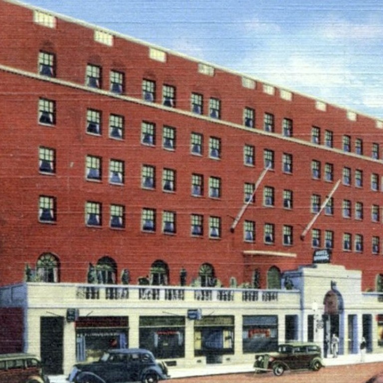 An historic drawing of the original Hotel Saranac, in New York State. Photo: Hotel Saranac