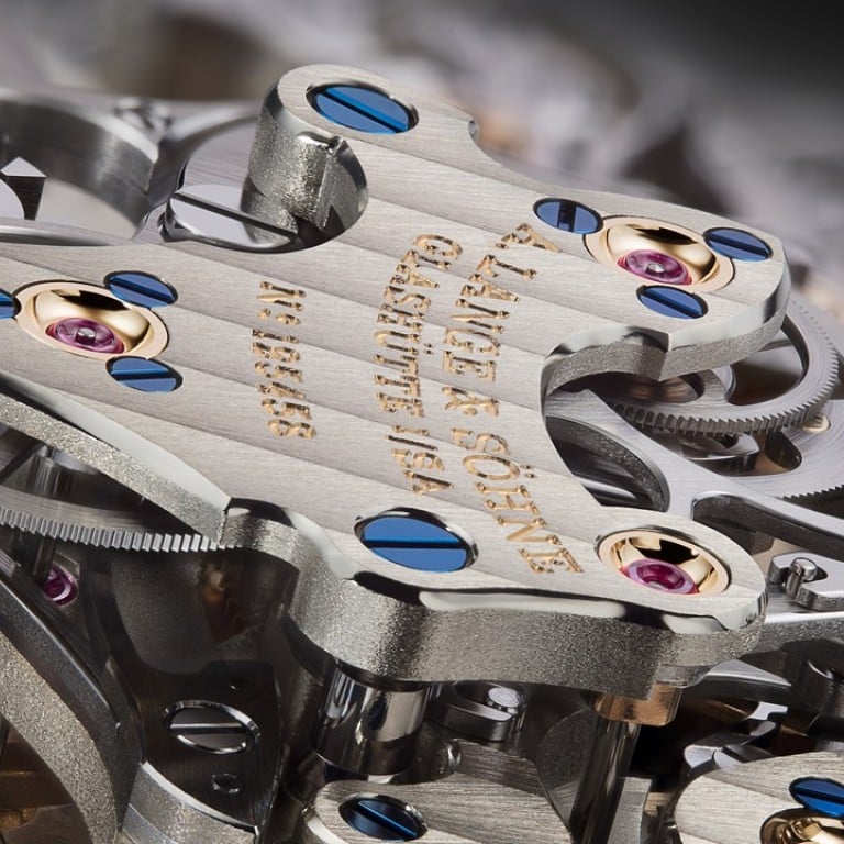 The manufacture calibre L132.1 is a new movement that powers A. Lange & Söhne’s Triple Split Chronograph.