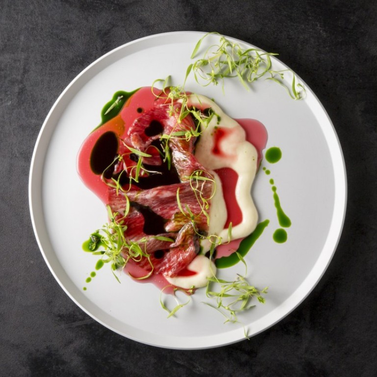 Beef carpaccio from Florilège restaurant