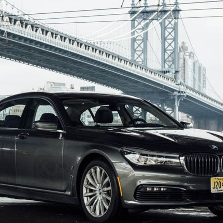 The BMW 740e xDrive iPerformance hybrid saloon car starts at US$90,700. The one included in the road test cost US$99,845 and included such options as a cold-weather package and parking assistance package. Photo: Cesar Soto/Bloomberg