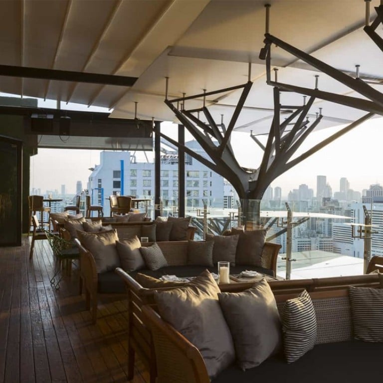 Above Eleven, which offers stunning views of the Thai capital, Bangkok.