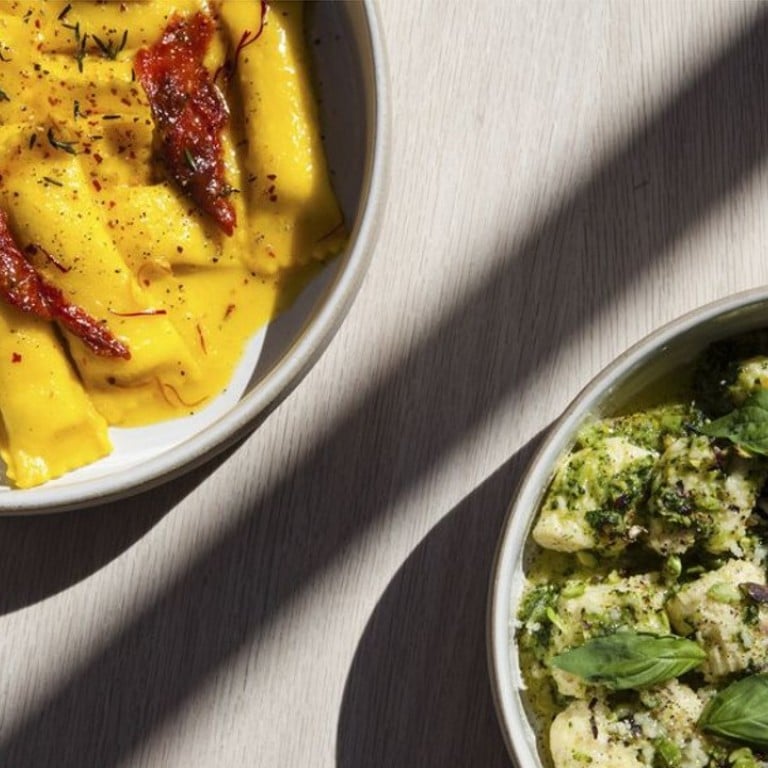 New York restaurant Lilia – described as a ‘pasta destination’ – serves house-made pastas, such as sheep's milk cheese agnolotti in saffron butter (left) and ricotta gnocchi in a broccoli pesto. Photo: Janelle Jones/Bloomberg