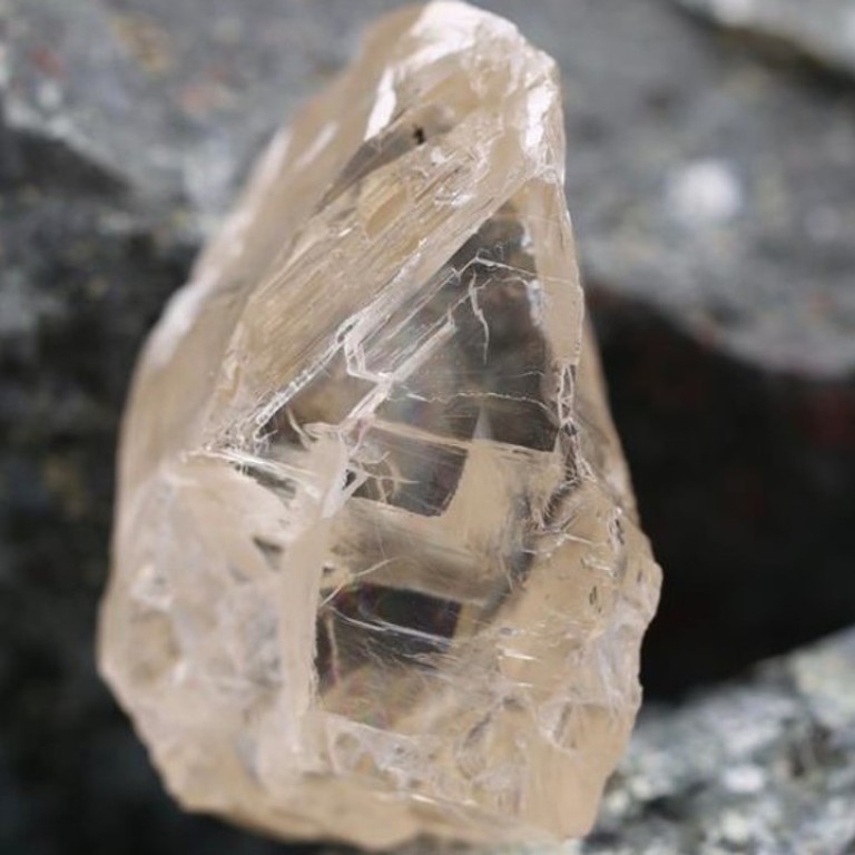The diamond recovered from the Karowe Diamond Mine. Photo: Lucara Diamond Corporation