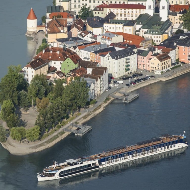 AmaWaterways' ship cruising along Passau of Germany offers a comfortable way to journey into the heart of Europe.