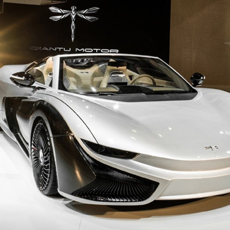 Qiantu Motor’s K50 roadster makes use of carbon fibre to reduce weight.