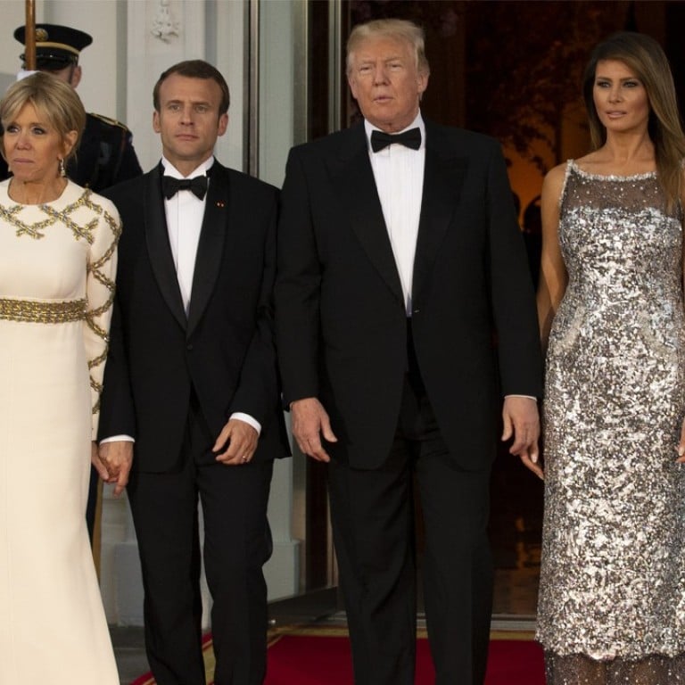 Melania Trump s fashion diplomacy US first lady dazzles at state dinner with France South China Morning Post