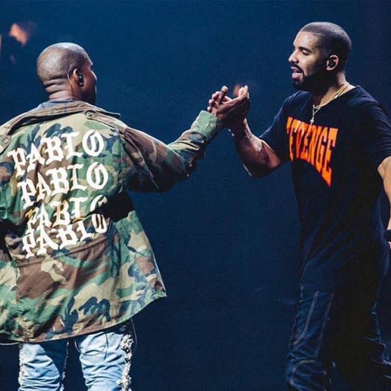 Rapper Kanye West (left) has been criticised by many celebrities, including Drake (right), for tweeting his support for US President Donald Trump. Photo: @CHAMPAGNEPAPI