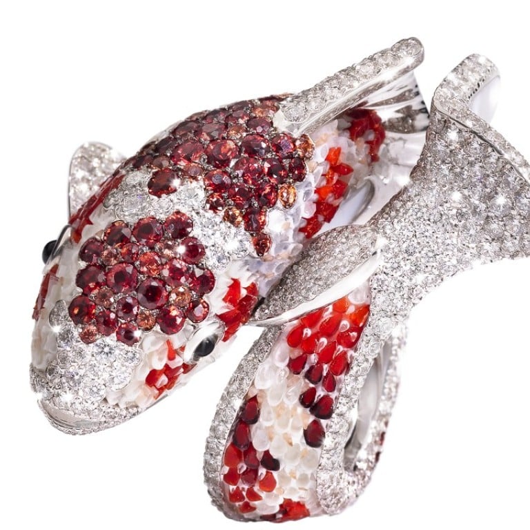 A ring from the Koi collection by Italian jeweller SICIS Jewels, inspired by an ancient Chinese legend of a carp turned into a dragon by the gods.