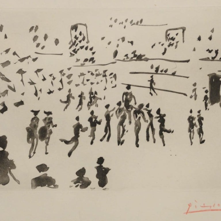 The Aquatint La Tauromaquia: El Torero Sale en Hombros de los Aficionados, by Pablo Picasso, is estimated to sell from US$5,000 to US$10,000 at Nadeau’s Auction Gallery’s June 2 sale of Rockefeller family items in Windsor, Connecticut. Photo: Nadeau's Auction Gallery